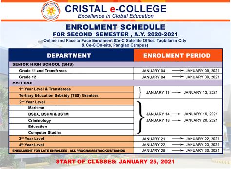 cec enrollment|Cristal e.